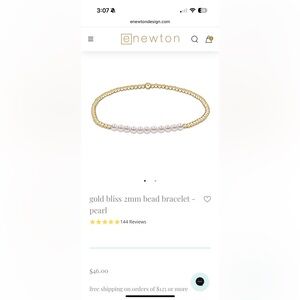 Enewton Gold Bliss Pearl Bead Bracelet